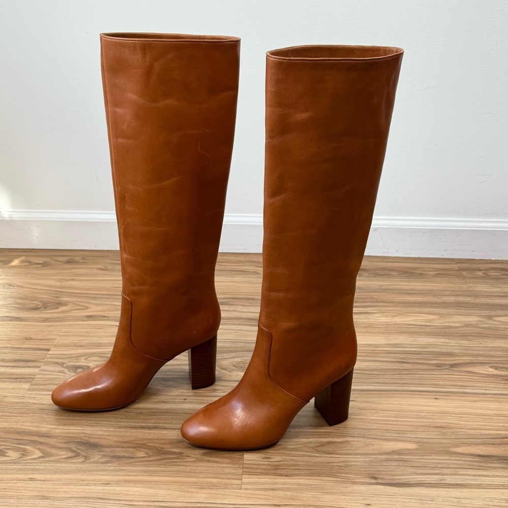 Loeffler Randall Goldy 90MM Leather Tall Boots Size 9 - Picture 5 of 9